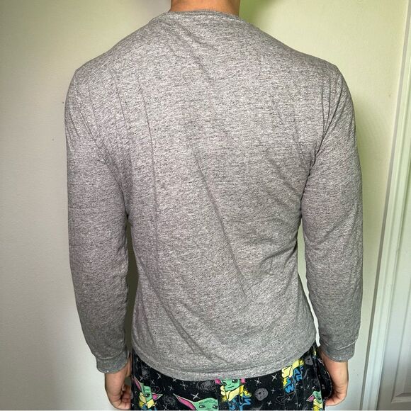 Ralph Lauren Gray Slim Fit Long Sleeve Tee with Embroidered Logo M - Picture 4 of 7